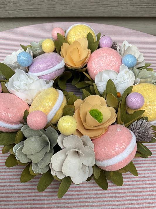 Macaron Floral Easter Wreath