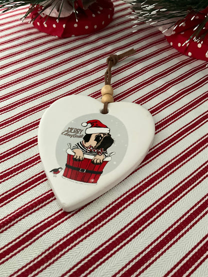 Pug Heart Deco