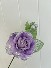 Load image into Gallery viewer, Mauve Glitter Rose