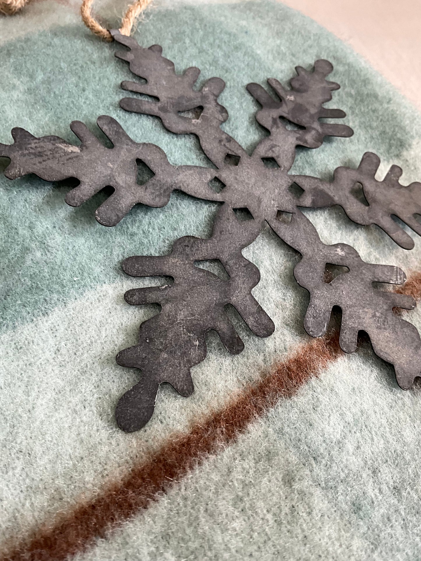 Tin Snowflake Deco