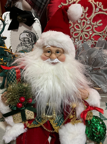 Red Santa Sitting