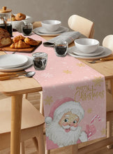 Load image into Gallery viewer, Pink Santa Table runner