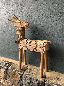 Blitzen Wooden Reindeer