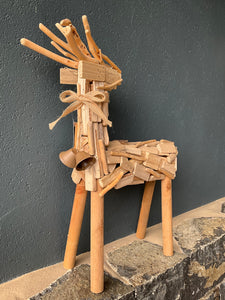 Blitzen Wooden Reindeer