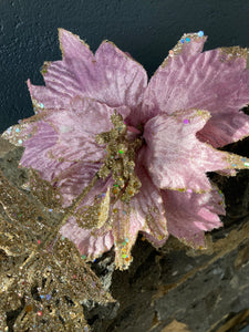 Pink Flower & Leaf