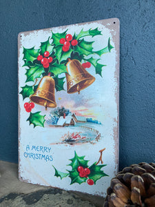 Vintage Merry Christmas Sign