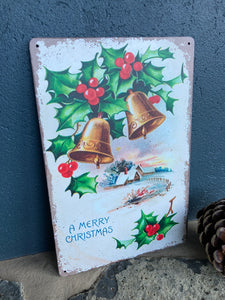 Vintage Merry Christmas Sign