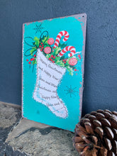 Load image into Gallery viewer, Vintage Stocking Tin Sign