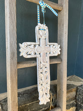 Load image into Gallery viewer, White Wooden Cross