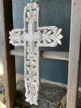 Load image into Gallery viewer, White Wooden Cross