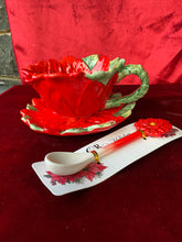 Load image into Gallery viewer, Poinsettia Cup &amp; Saucer