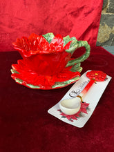 Load image into Gallery viewer, Poinsettia Cup &amp; Saucer