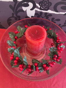 Red Berry Candle Ring