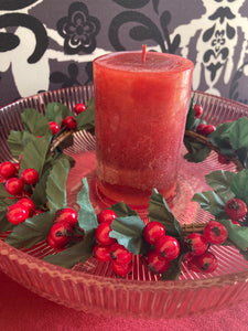 Red Berry Candle Ring