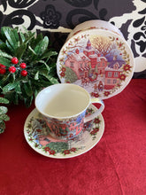 Load image into Gallery viewer, Christmas House Cup and Saucer