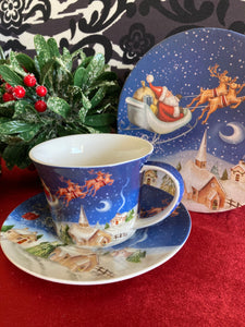 Santa Sleigh Cup & Saucer