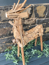 Load image into Gallery viewer, Large Blitzen Wooden Reindeer