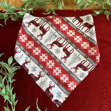 Striped Christmas Bandana