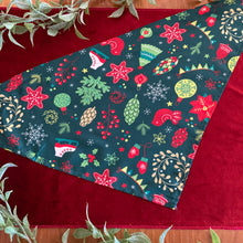 Load image into Gallery viewer, Green Festive Dog Bandana