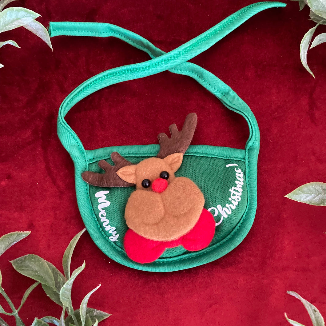 Green Christmas Neck Bib