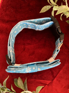 Blue Snowfake Dog Collar