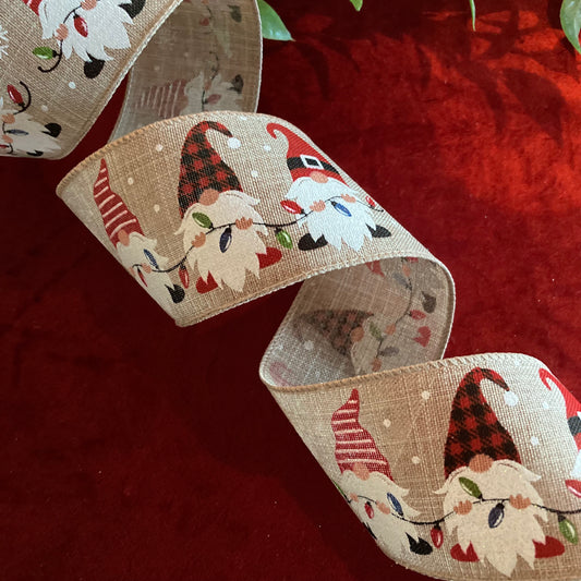 Burlap Gnome Ribbon