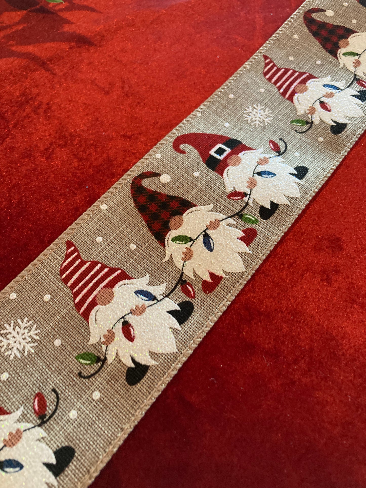 Burlap Gnome Ribbon