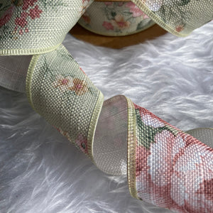 Vintage Flowers Ribbon