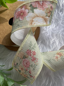 Vintage Flowers Ribbon