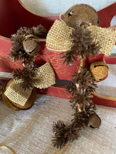 Load image into Gallery viewer, Rustic Bell and Pinecone Hanger