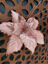 Load image into Gallery viewer, Musk Pink Glitter Poinsettia