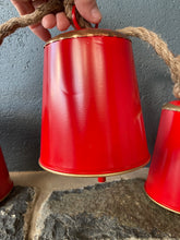 Load image into Gallery viewer, Red Bell Rope Garland