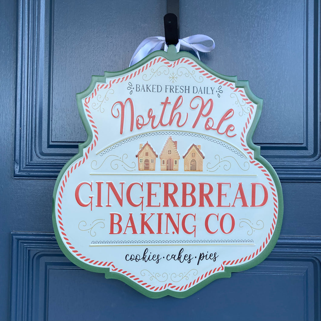 Gingerbread Baking Metal Sign