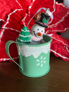 Coffee Cup with Snowman