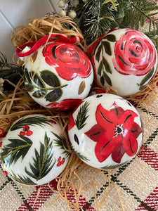 Floral Glass Ball Set RAZ