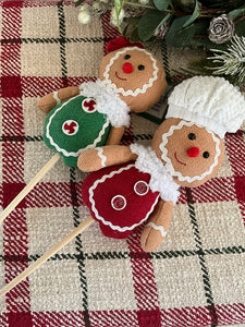 Red Gingerbread Chef Stick