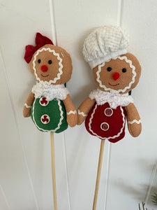 Red Gingerbread Chef Stick