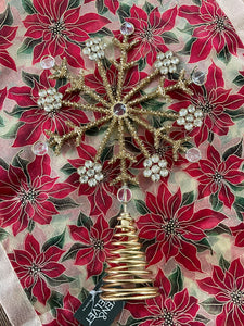 Gold Beaded Tree Topper