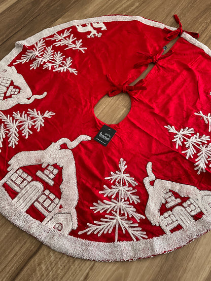 Embroidered Tree Skirt
