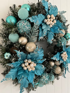 Blue Turquoise Wreath