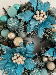 Blue Turquoise Wreath