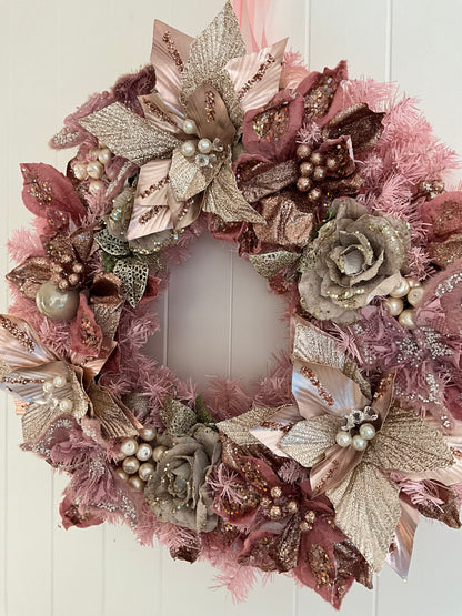 Pink Wreath LED