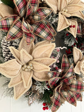 Load image into Gallery viewer, Tartan Ivory Wreath