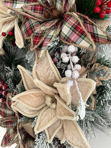 Tartan Ivory Wreath