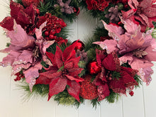 Load image into Gallery viewer, Pink Red Wreath