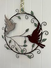 Load image into Gallery viewer, Metal Dove Wreath