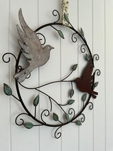 Load image into Gallery viewer, Metal Dove Wreath