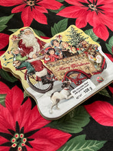 Load image into Gallery viewer, Chocolate Tin Santa on Bike