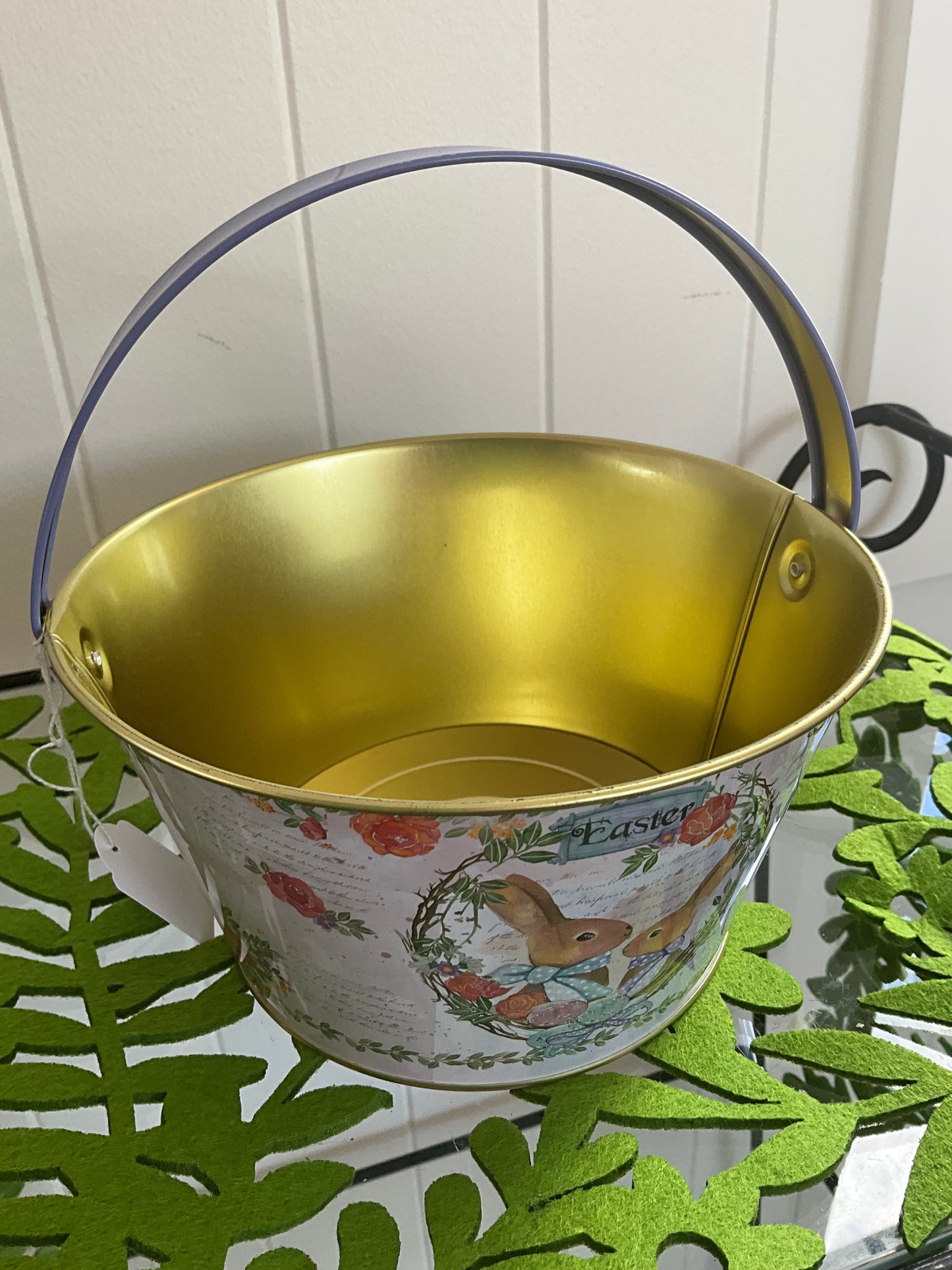 Vintage Style Pail Mauve