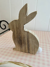 Load image into Gallery viewer, Wooden Bunny Ornament